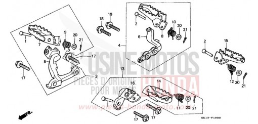 MARCHE XR250RE de 1984